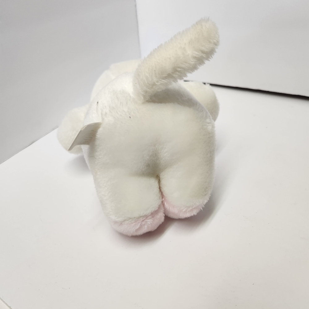 Vintage 1980s White Cat Stuffed Animal Plush Toy Kitten - Picture 4 of 6